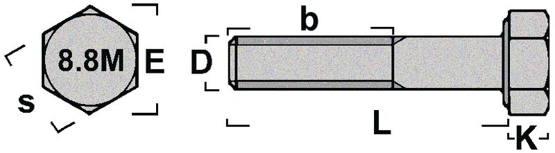 Sekskantskrue DIN931